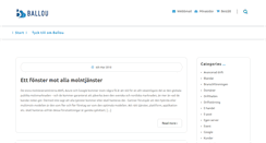 Desktop Screenshot of blogg.ballou.se