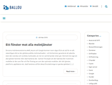 Tablet Screenshot of blogg.ballou.se